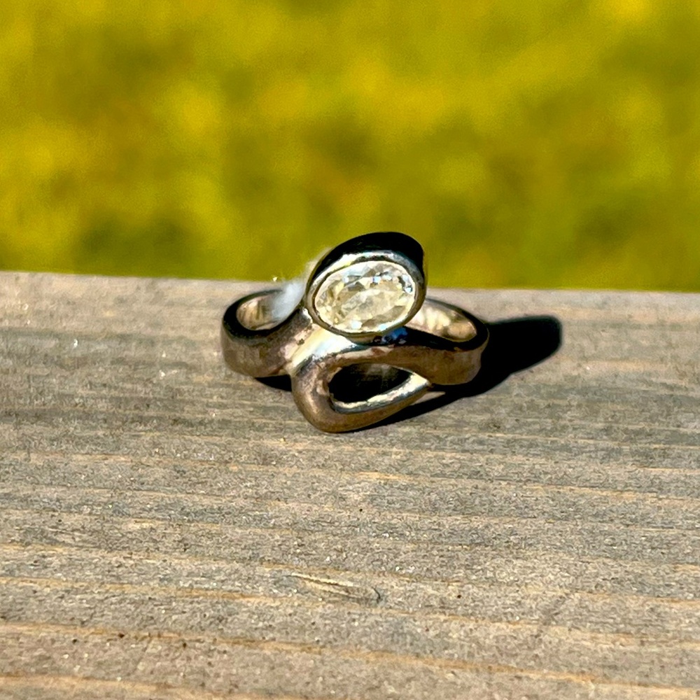 Sterling Silver Ring with CZ Stone